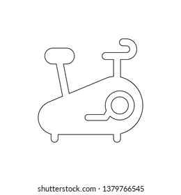 stationary gym outline icon. Signs and symbols can be used for web, logo, mobile app, UI, UX