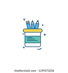Stationary icon design vector