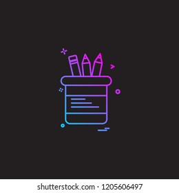 Stationary icon design vector