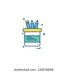 Stationary icon design vector