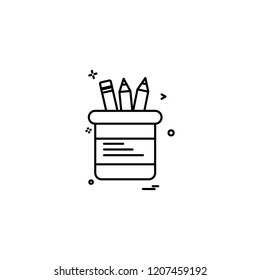 Stationary icon design vector