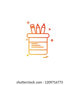 Stationary icon design vector