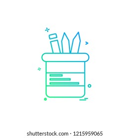 Stationary icon design vector 