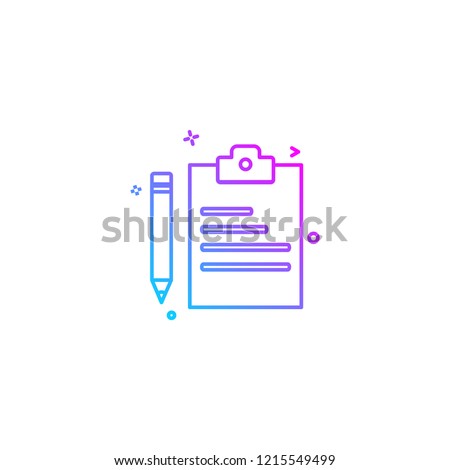 Stationary icon design vector 