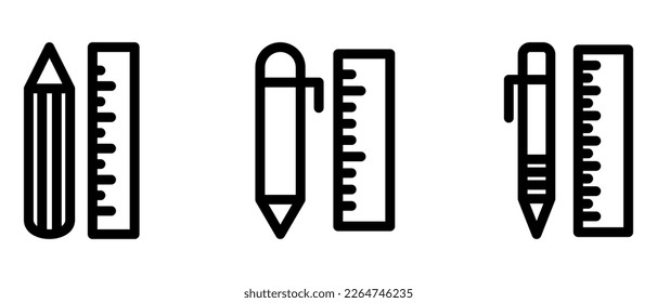 stationary icon or logo isolated sign symbol vector illustration - high quality black style vector icons
