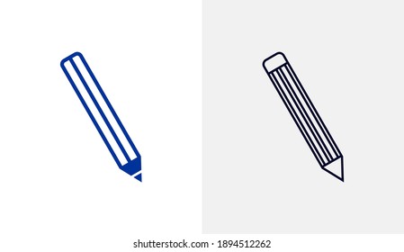 Stationary icon logo vector template, Education icon concepts, Creative design