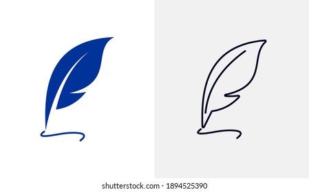 Stationary icon logo vector template, Education icon concepts, Creative design