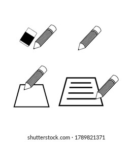 stationary icon vector illustration logo template