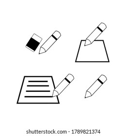 stationary icon vector illustration logo template