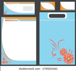 stationary invoice and business card