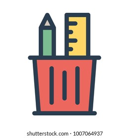 stationary jar pencil 
