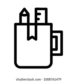 stationary jar pencil 