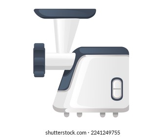 Stationary kichen meat grinder vector illustration isolated on white background