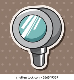 stationary magnifying glass theme elements vector,eps