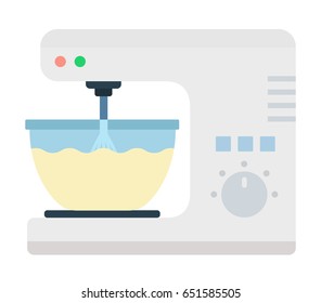 Stationary mixer vector flat material design isolated on white