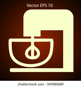stationary mixer vector illustration