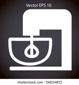 stationary mixer vector illustration