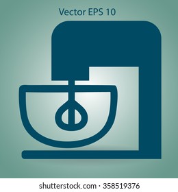stationary mixer vector illustration
