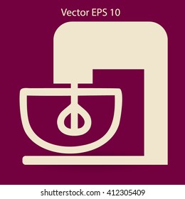 stationary mixer vector illustration