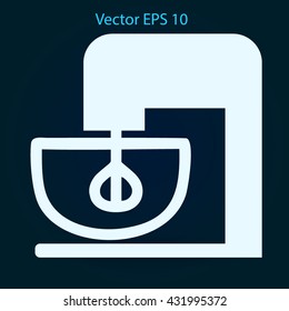 stationary mixer vector illustration