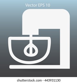 stationary mixer vector illustration