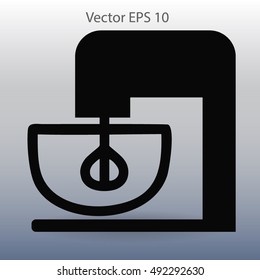 stationary mixer vector illustration