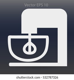 stationary mixer vector illustration