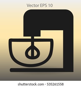 stationary mixer vector illustration