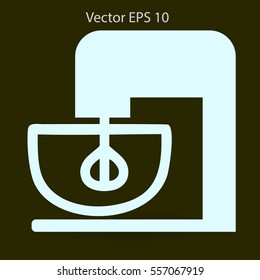 stationary mixer vector illustration