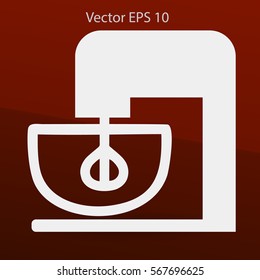 stationary mixer vector illustration