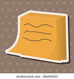 stationary note theme elements vector,eps