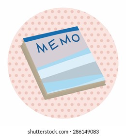 stationary note theme elements vector,eps