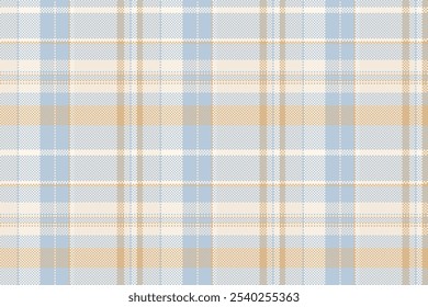 Stationary pattern texture textile, pyjamas check seamless background. Kind tartan vector fabric plaid in light and sea shell colors palette.