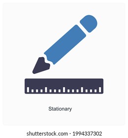 Concepto de icono estatizado o de pluma y escala