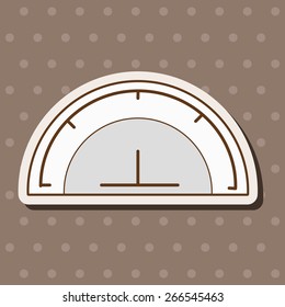 stationary protractor theme elements vector,eps