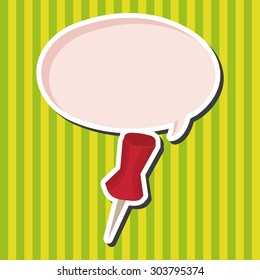 stationary pushpin theme elements vector,eps