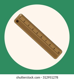 stationary ruler theme elements vector,eps