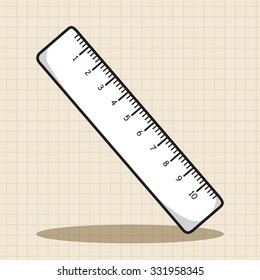 stationary ruler theme elements vector,eps
