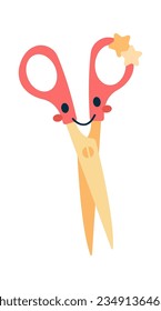 Ilustración vectorial de caracteres de tijeras estacionales