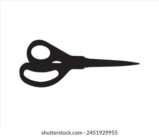 Stationary scissors silhouette icon logo vector illustration isolated on white background