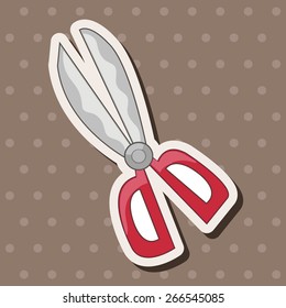 stationary scissors theme elements vector,eps