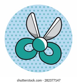 stationary scissors theme elements vector,eps
