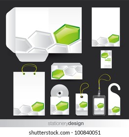 Stationary set design in editable vector format