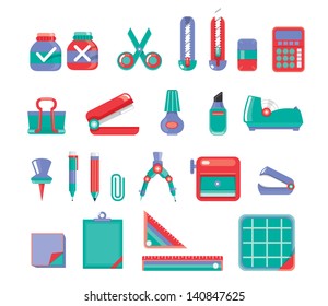 Stationary Set Vector 3 color