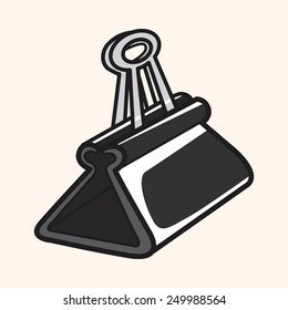 stationary spring clip theme elements vector,eps