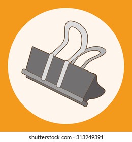 stationary spring clip theme elements vector,eps