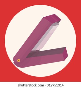 stationary stapler theme elements vector,eps