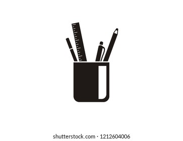 stationary stuff simple icon