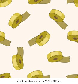 stationary tap, cartoon seamless pattern background