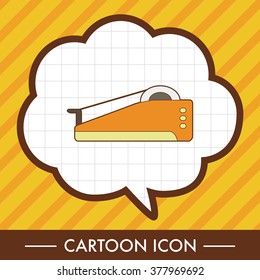 stationary tape dispenser theme elements vector,eps